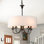 5 - Light Dimmable Drum Chandelier