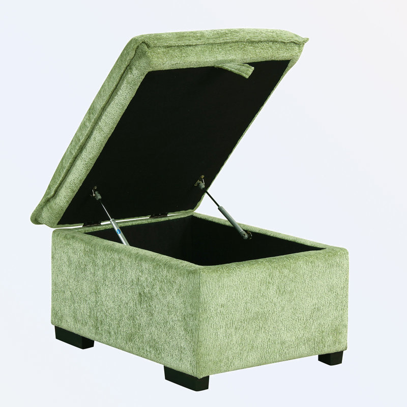 Tivarris Upholstered L-Shaped Sectional Left Hand Facing, Green Chenille