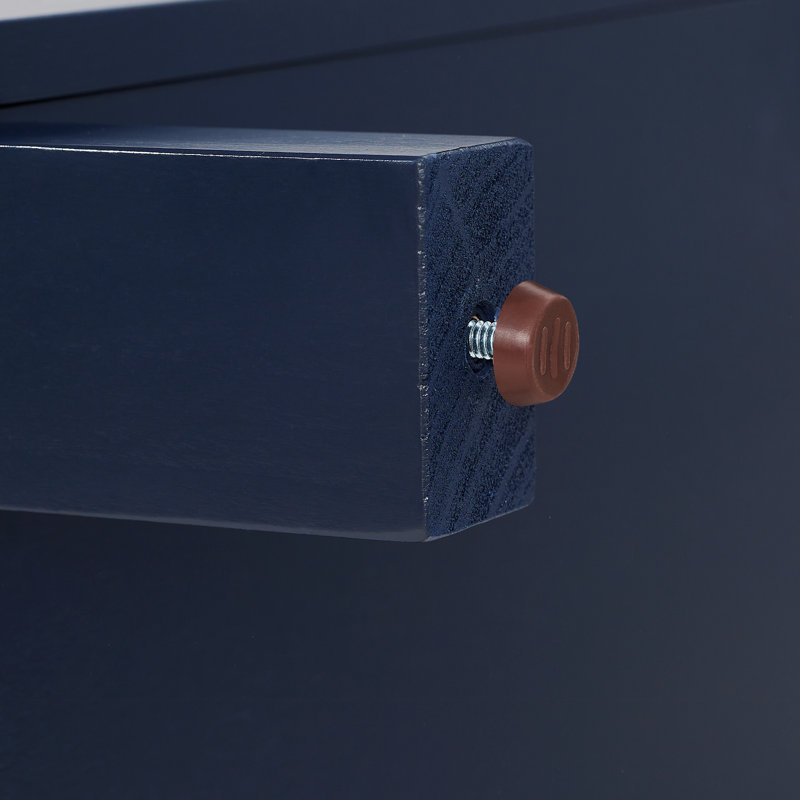 Arrastia 38'' H Media Shelves, Navy Blue