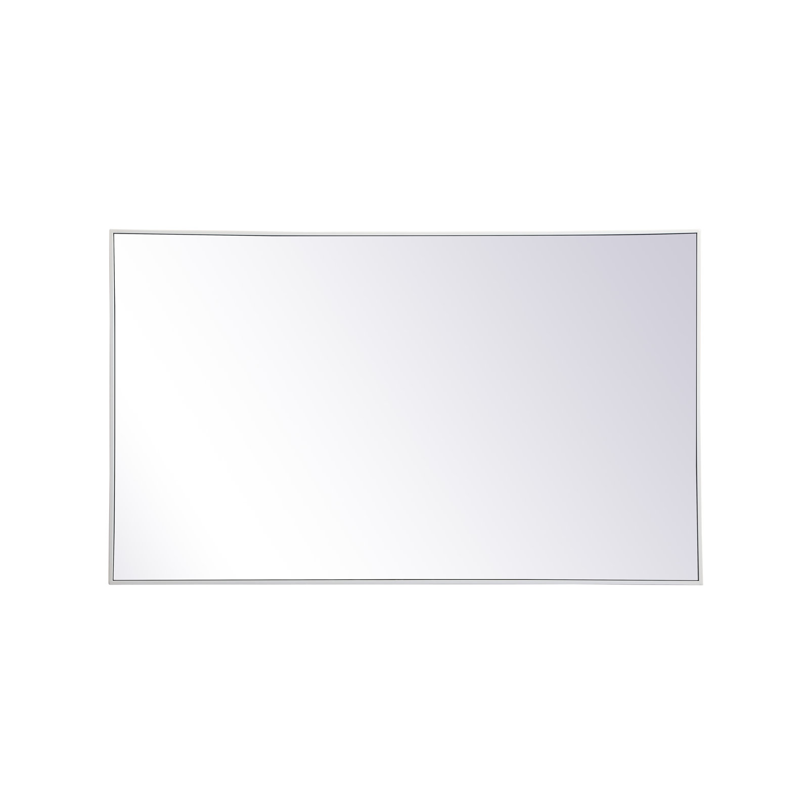 Sabine Metal Rectangle Wall Mirror, 60" x 36", White