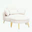 Fauteuils d'appoint en velours côtelé avec repose-pieds-911091822