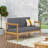 52.75" Upholstered sofa