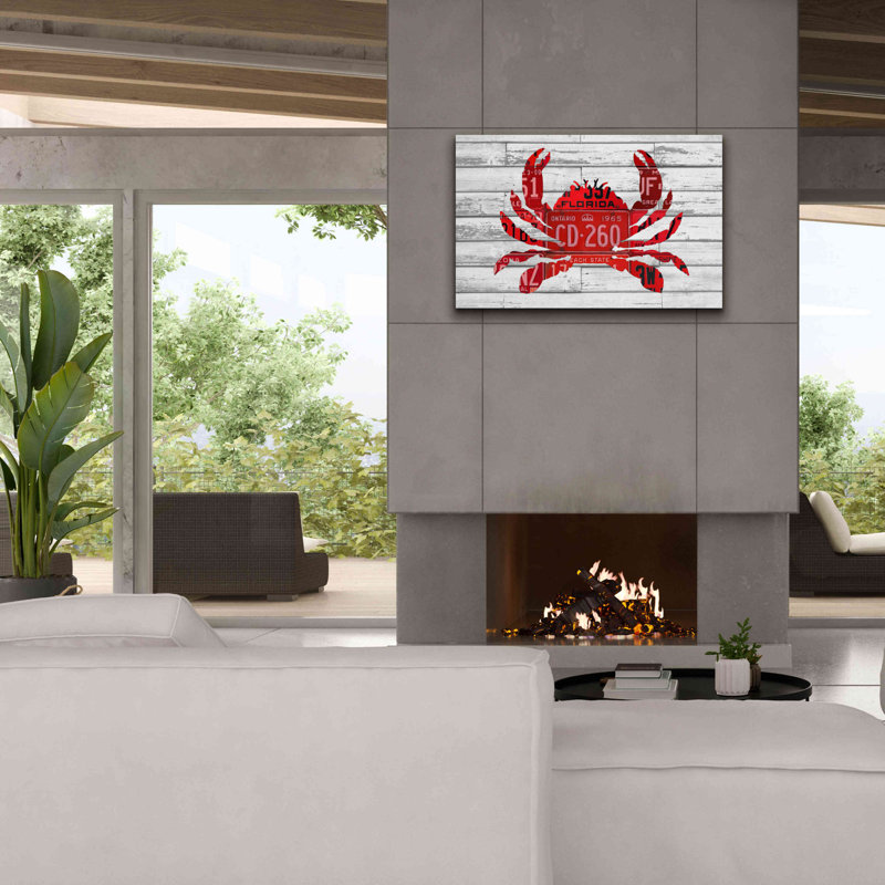 «Epic Graffiti» «Crab» par Design Turnpike, estampe numérique sur toile, H 26 po x l 40 po x P 1,5 po