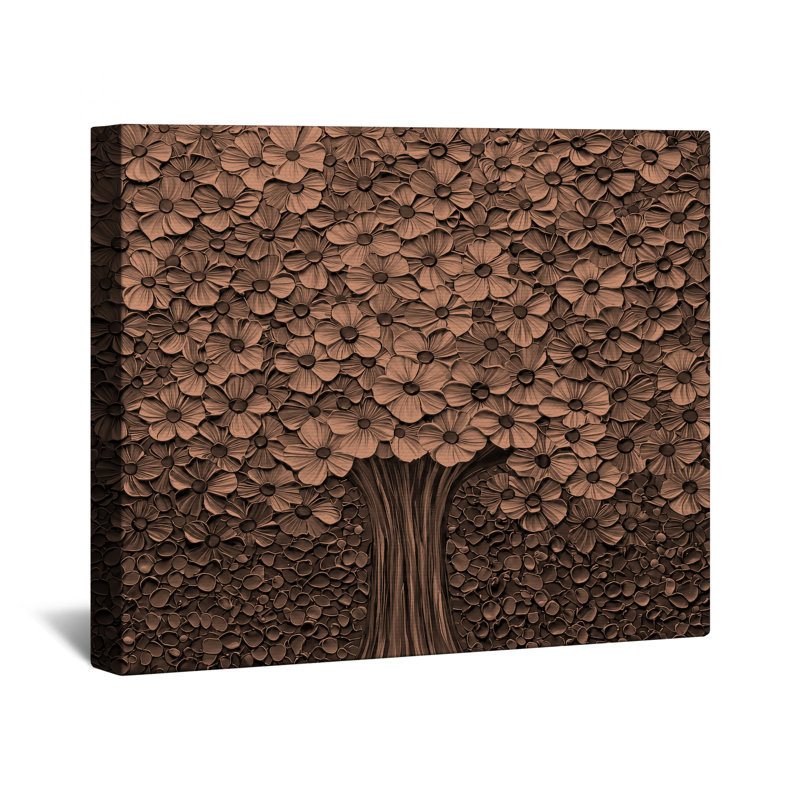 Toile de galerie bronze bronze, 32 po x 32 po