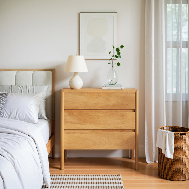 Dionte Solid Wood 33.5'' W Unfinished Dresser