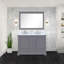 Meuble-lavabo double l 48 po x P 22 po et miroir 46 po-417690934