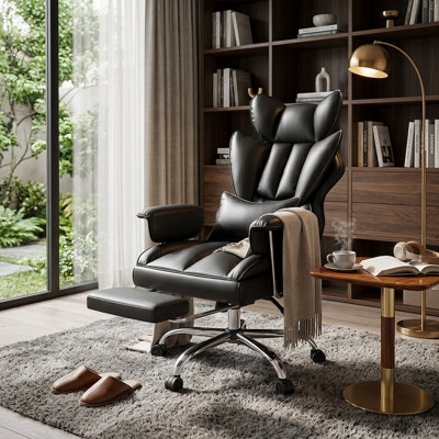 HaxvinUK Ergonomic Office Chair with Headrest