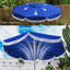 Parasol de patio 8 pi avec manivelle, 8 baleines et bouton poussoir inclinable | Idée de cadeau