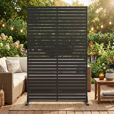 Paravent extra-robuste 72 po - Pare-brise extérieur / intérieur coupe-vent avec panneaux silencieux de 0,8 po et piquets de sol sécurisés