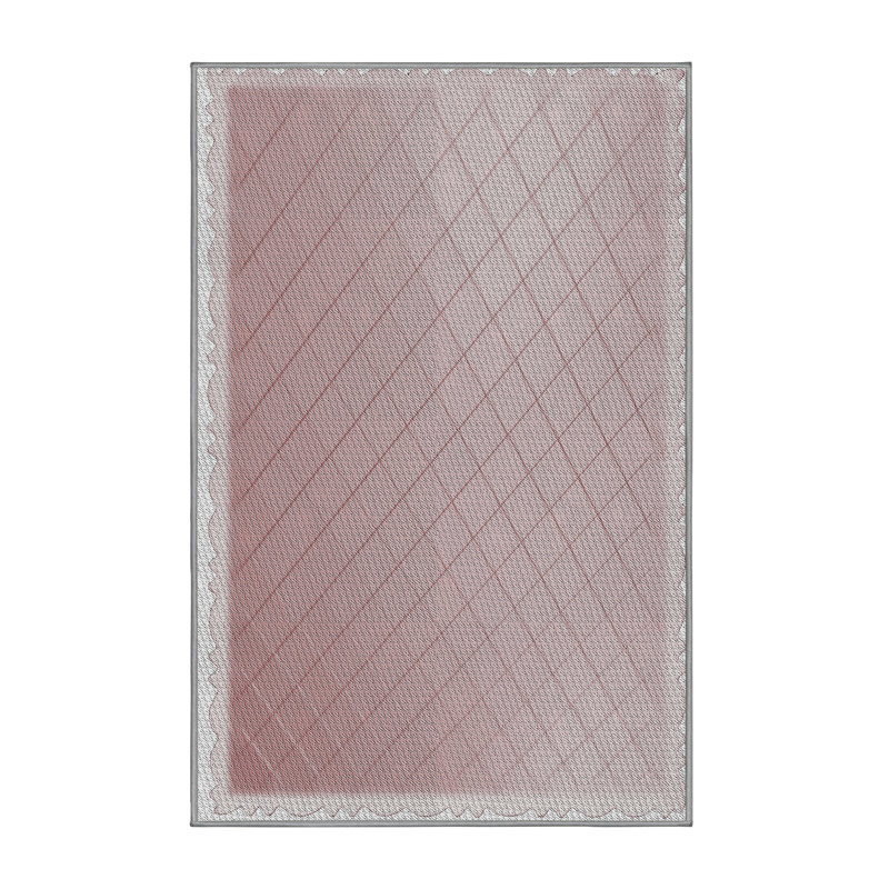 Tapis de zone brune à motifs, Rectangle 4 pi x 6 pi