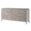 70" Immersion 6 Drawer Burl Front Dresser