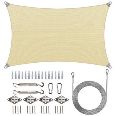 Reinforced Super Ring Rectangle Shade Sail