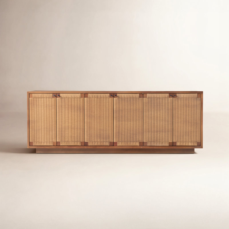 Melvindale Alyda 82" Sideboard, Light Mahogany Veneer