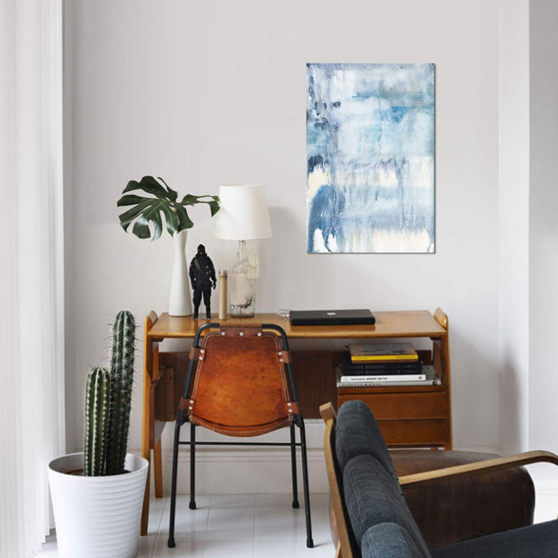 « maculage », reproduction d’impression sur toile, H 40 po x l 26 po x P 1,5 po, Toile tendue, Pas de tapis