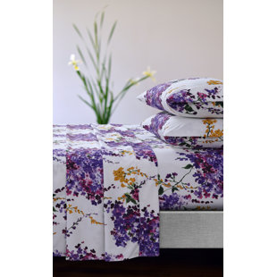 Microfiber Floral Sheet Set