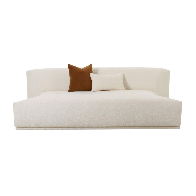 Causeuse modulaire Cloteen, Crème Boucle