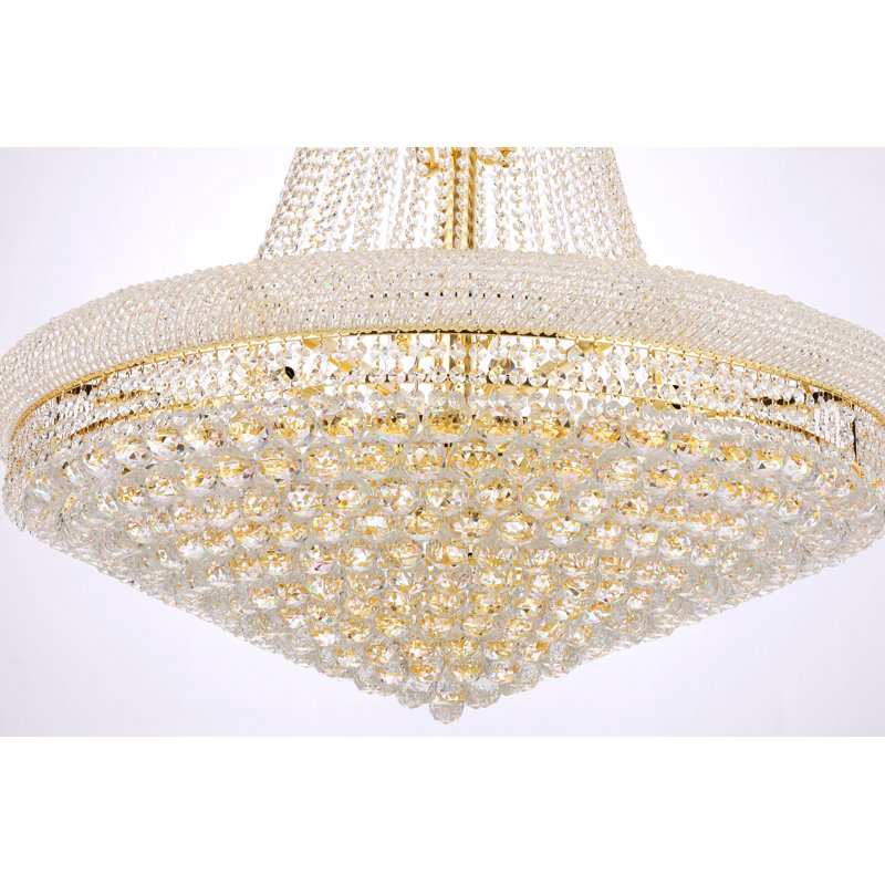 Lustre empire unique et remarquable à 38 lumières Ston Easton, Doré, Coupe royale