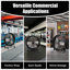 Ventilateur tambour industriel 30 po, ventilateur haute vitesse 13520 pi³ / min, pales en aluminium à moteur en cuivre pur avec roues pour garage