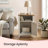 Bauman 18" W Farmhouse Nightstand with Storage Cabinet and Open Shelf-111297449-111297451