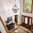  Aziz 6 - Light 27"W Large Globe Chandelier, Modern Farmhouse Distressed Wood Pendant Light for Dining Room and Foyer
