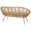 Sofa Set 4 Seater Rattan Natural Ambreanna