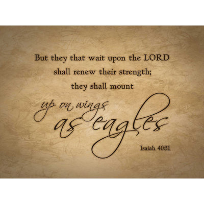 " Wings As Eagles Verse "