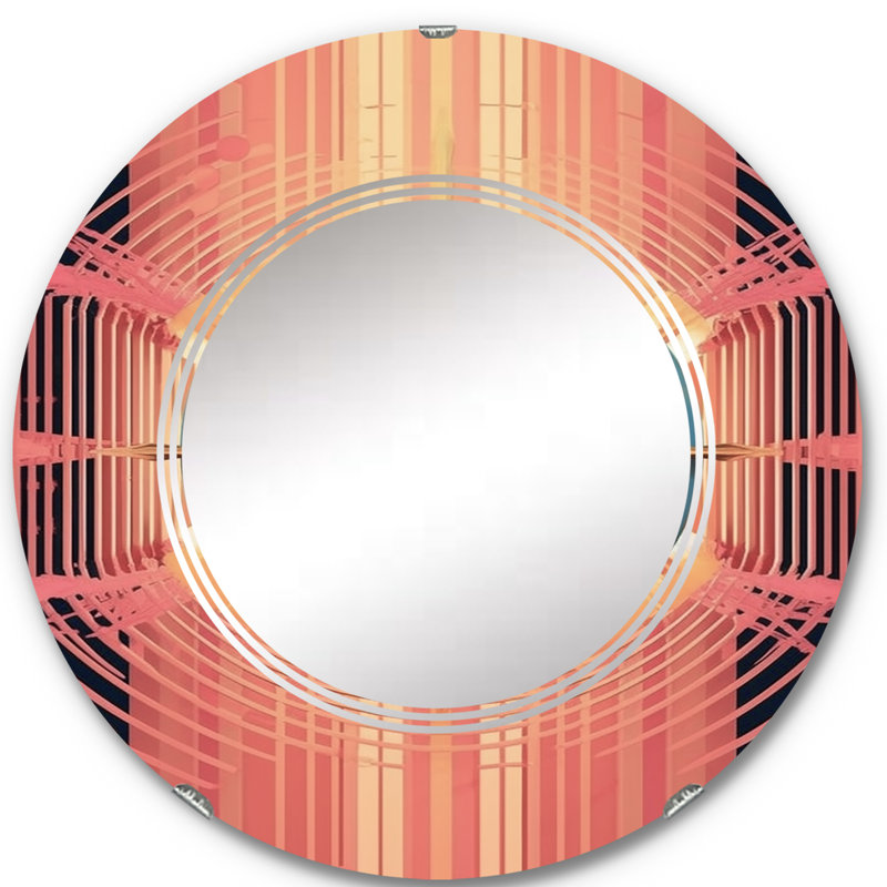 Ferb - Miroir mural moderne rond, 24 po x 24 po