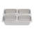 Fruit Pan Large Stainless Steel Pan Food Storage With Acrylic Lids And Water-Filtering Gaskets