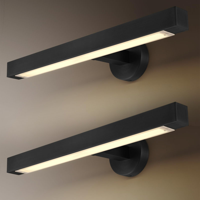 24'' Dimmable LED Wall Mounted Picture Light, Matte Black