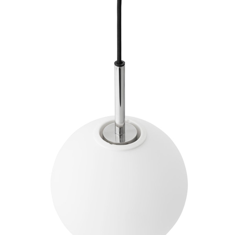 TR Bulb Series 1 - Light Pendant, Matte White, Polished Steel