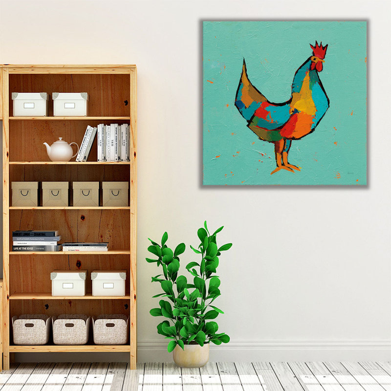 «The Strutter», reproduction d'art sur toile, H 12 po x l 12 po