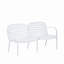 Ensemble de conversation d'extérieur 3 pièces PP, cadre avec coussin-324735487