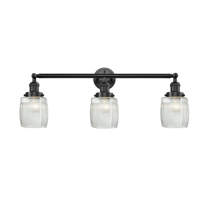 Mireya 3 - Light Dimmable Vanity Light, Brushed Satin Nickel, 6 Watt Vinage LED Bulb