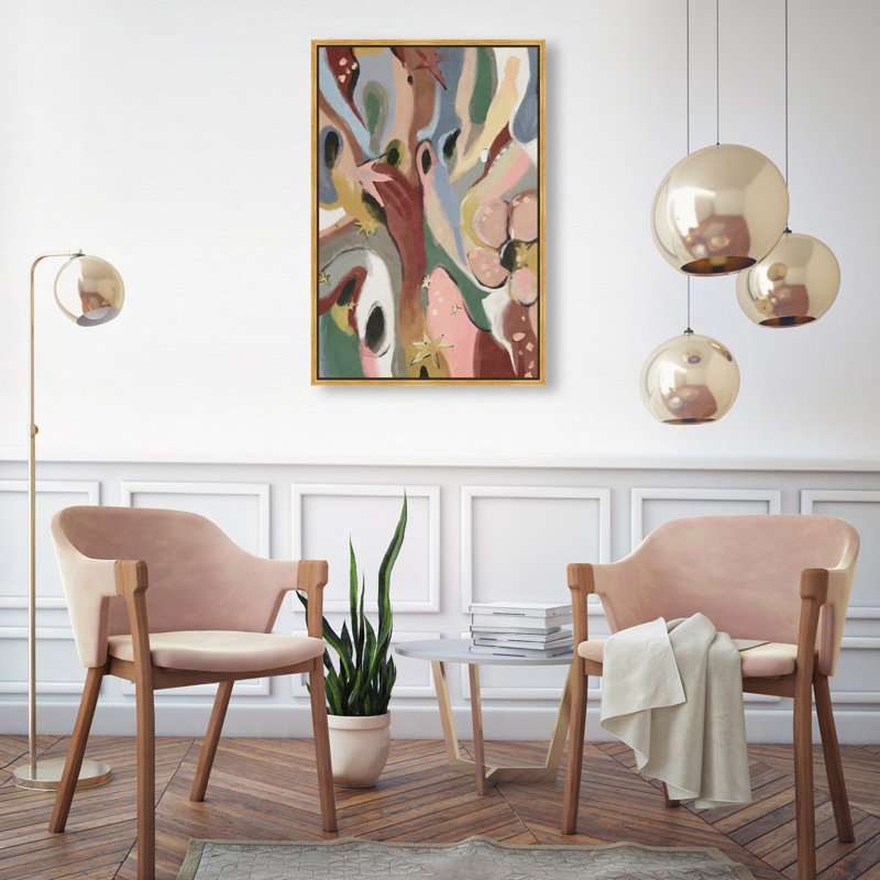 Modern Folk I Print by Oliver Gal, 55"H x 37"W, Gold Floater Frame