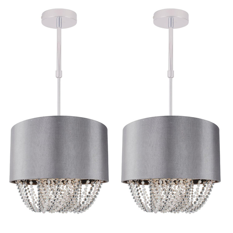 Lagasse Fabric Semi Flush Mount, 20" H x 30" W x 30" D