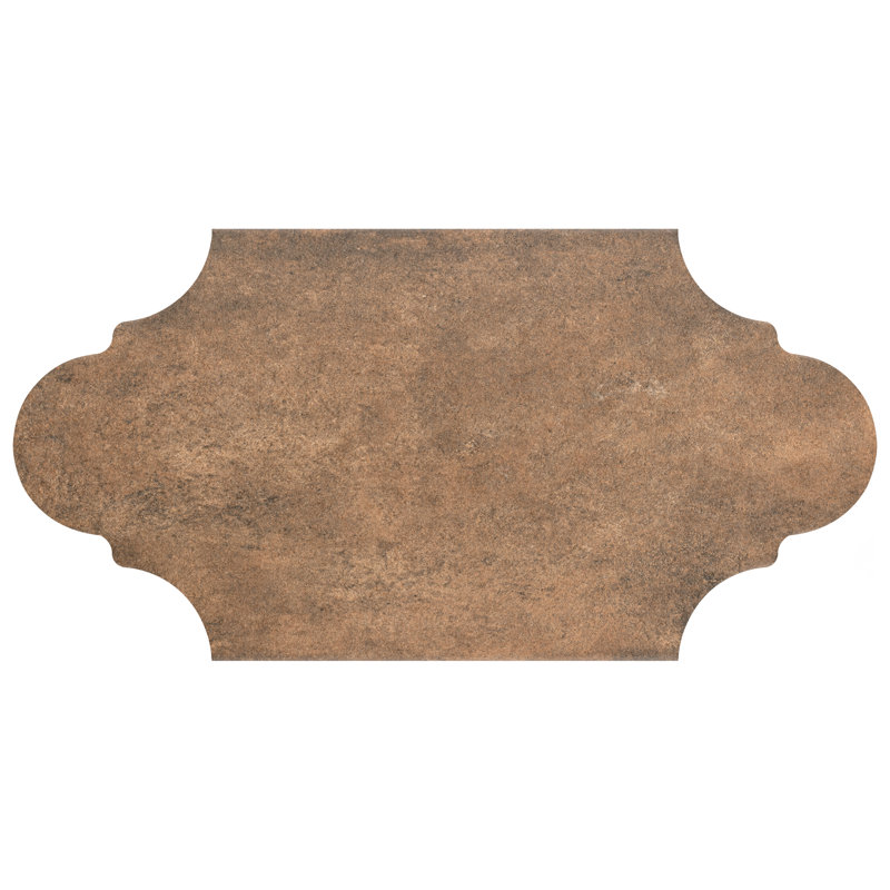 Alhama 6" x 13" Porcelain Stone Look Wall & Floor Tile, Cotto