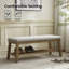 44.4" W Modern Upholstered Wooden Storage Bench-59290910
