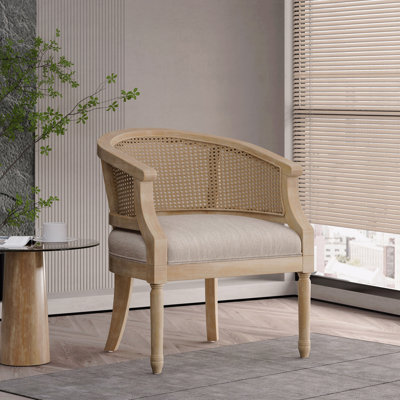 Chaise d'appoint en bois d'hévéa