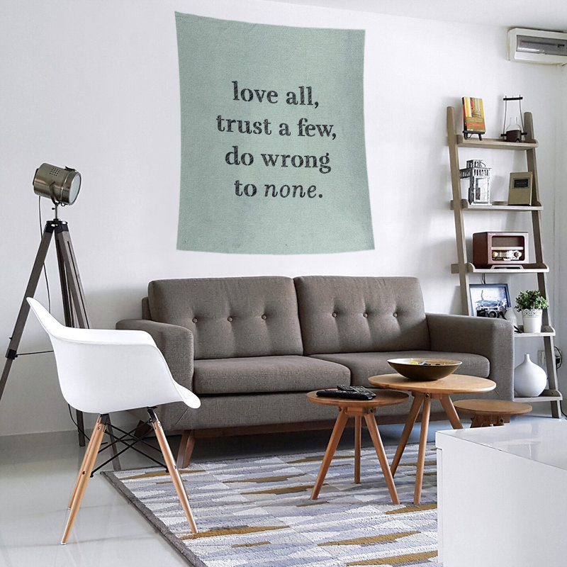 Tapisserie de polyester, pas de citation erronée, H 80 po x l 68 po, Vert / noir