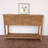 54.33" Brown Rectangular Solid Wood Console Table