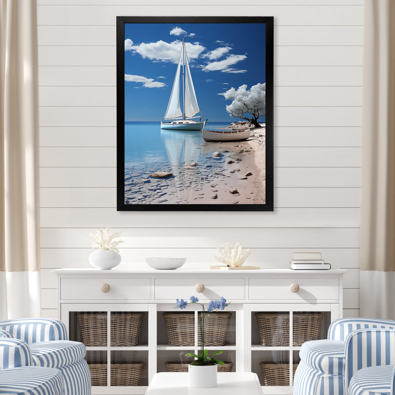 Dandir bateau élégance minimalisme III, Cadre photo noir, H 20 po x l 12 po x P 1 po
