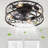 18" Vintage Caged Ceiling Fan Light with Remote, Quiet Industrial Design-157203025