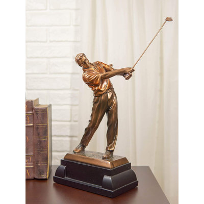 Statue de golfeur professionnel «Perfect Swing» Ebros