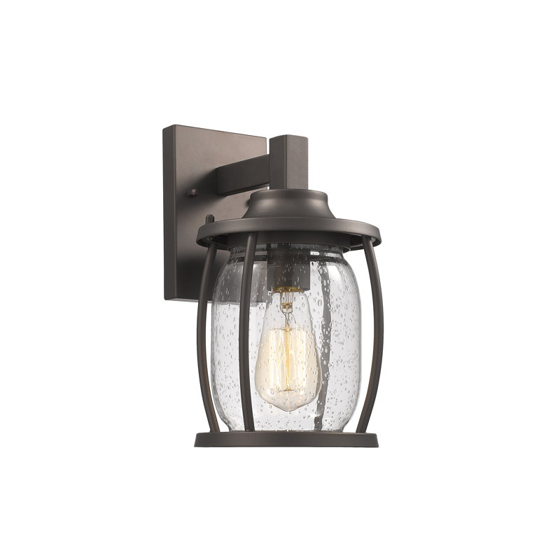 Dunnam Wall Light, 11.5" H x 6.5" W x 8" D, Rubbed Bronze