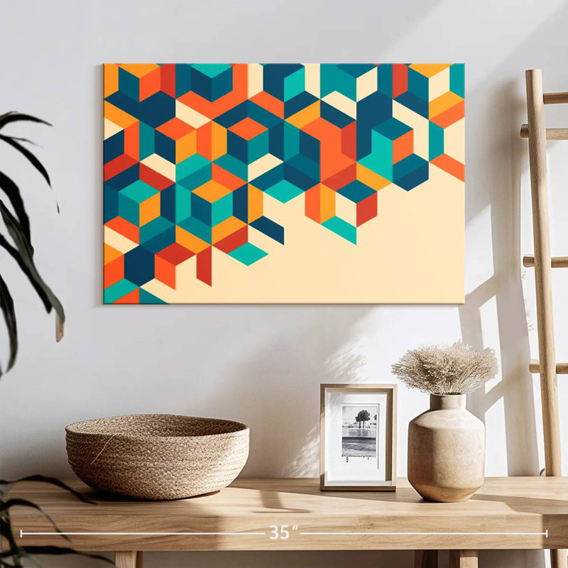 Avery Retro Cube Abstract