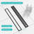 36 In. Stainless Steel Linear Shower Drain With Tile-In Pattern Surface