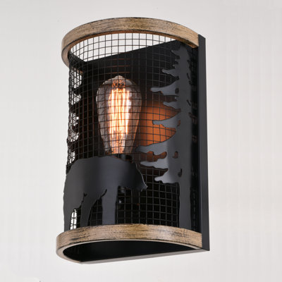 Chadia Steel Flush Mounted Sconce