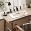 Light-walnut L-Shaped Solid Wood desk-639359405-639359406
