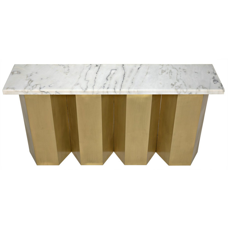 Shilo 64'' W Marble Console Table