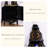 Modern Black Solid Wood Corner cabinet